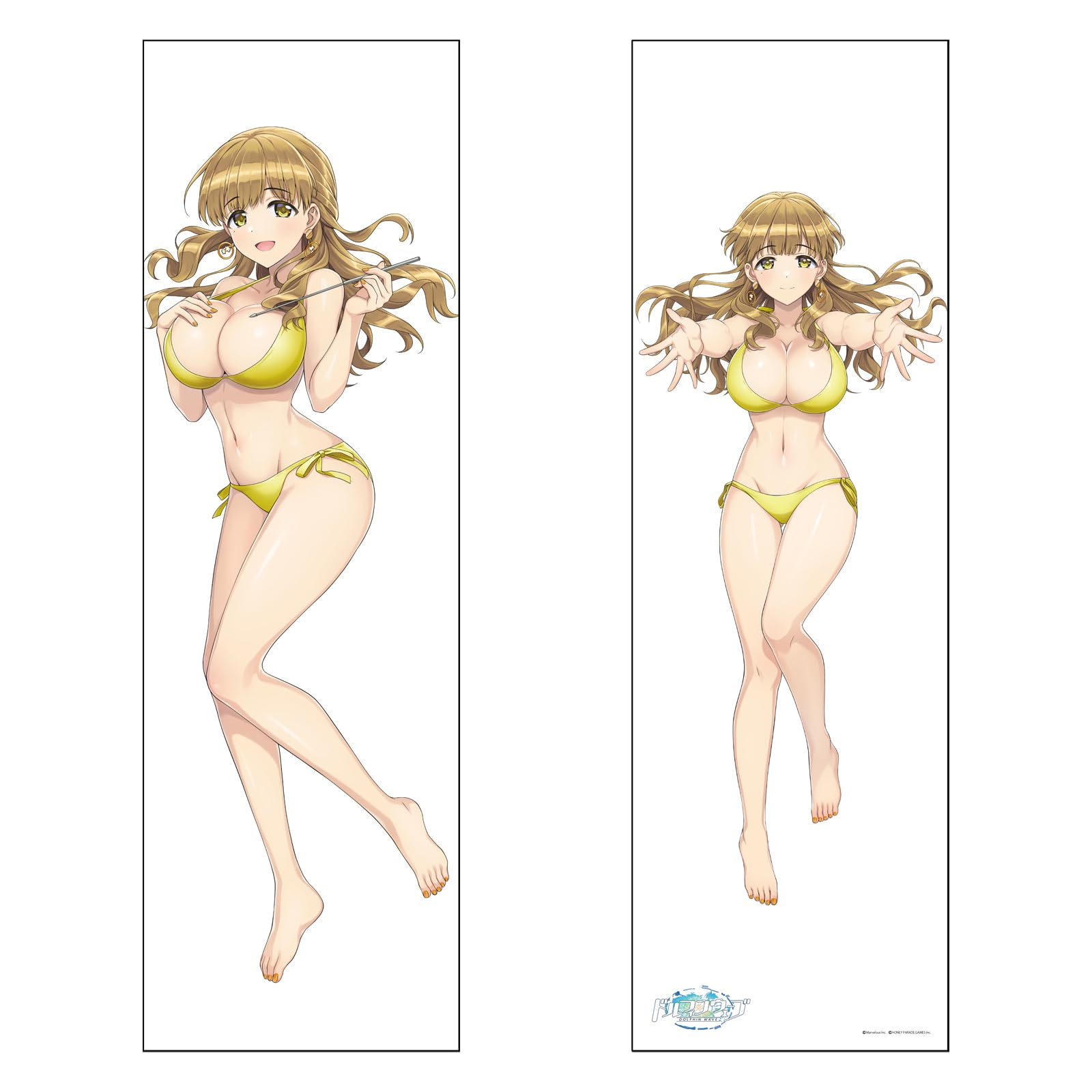 ドルフィンウェーブ　抱き枕カバーセット 咲宮入華 都条みちる 陽南杏里 彩戸詩絵 ドルフィンウェーブ抱き枕カバーセット 咲宮入華 都条みちる